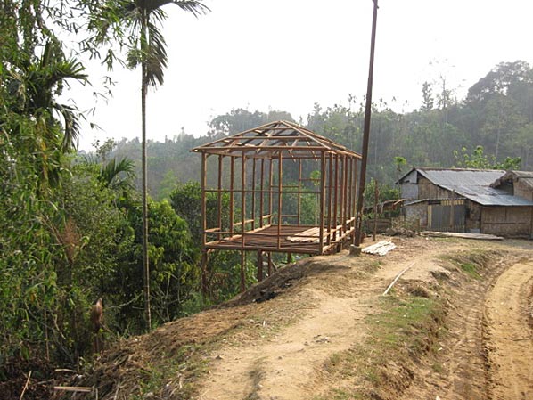 Construction For House On Stilts