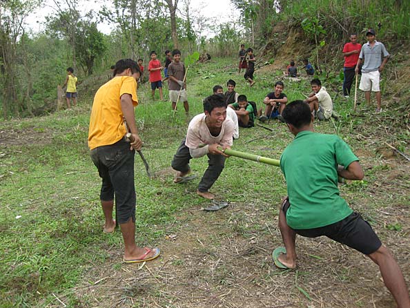 Tug-of-war.