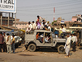 Jeep packed to the brim